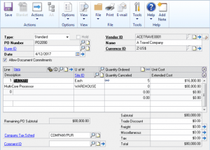 Linking Purchase Orders with SOP Orders in Dynamics GP - KTL Solutions ...